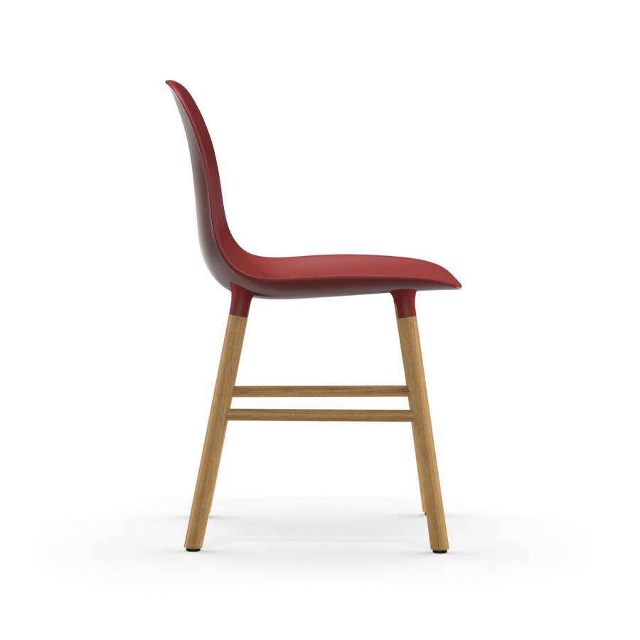 Normann Copenhagen Form Chair oak Red, Rød Eik spisestol stol