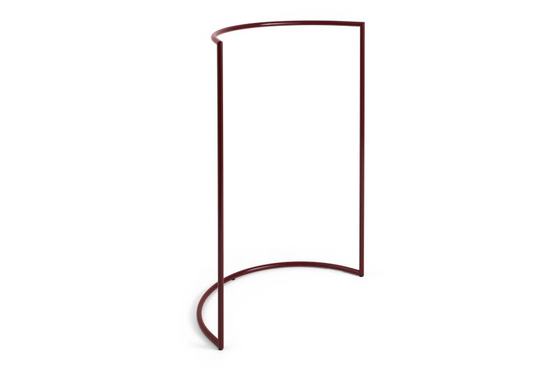 HAY Colour Rack C-shape Maroon Red, Rød stumtjener romdeler