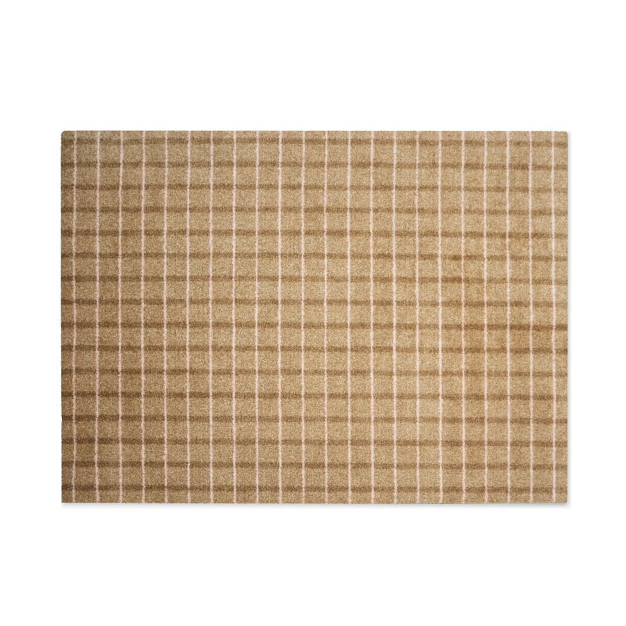 HEYMAT 85 x 115 Grid Chocolate Strawberry Door Mat Dørmatte tepp