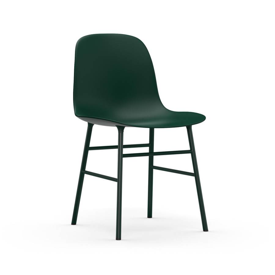 Normann Copenhagen Form Chair Steel Green Green Grønn Stål Stol