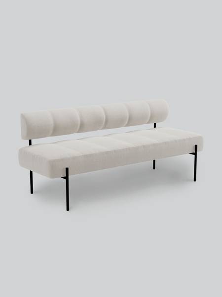 Northern Daybe Dining Sofa Light Grey Moss 05, Black legs