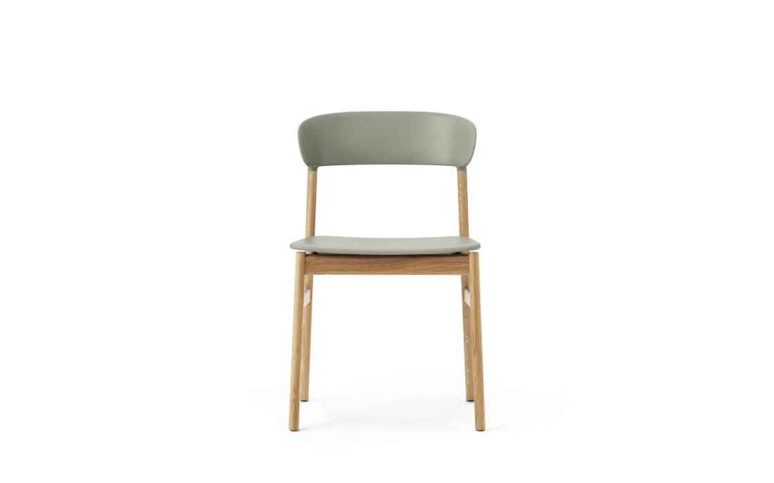 Normann Copenhagen Herit Chair, Oak Dusty Green, Grnn Spisestol