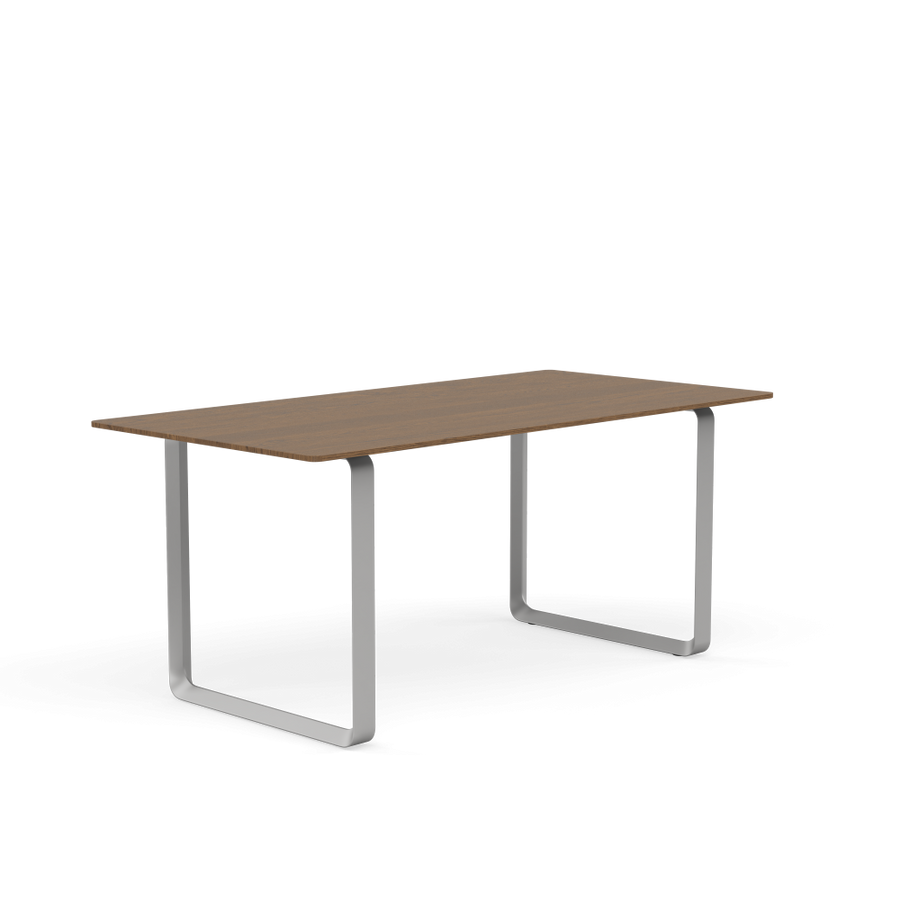 Muuto 70/70 Table 170 cm Solid Smoked Oak Spisebord Grey, Grå