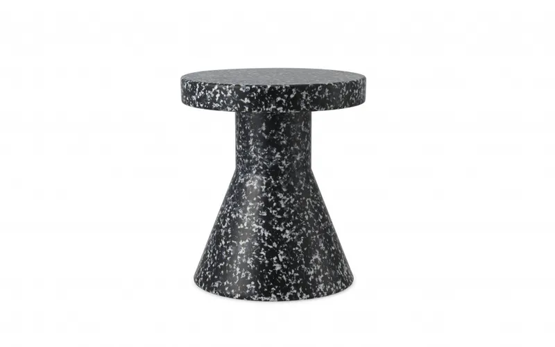 Normann Copenhagen BIT STOOL Cone Black White, Svart Hvit