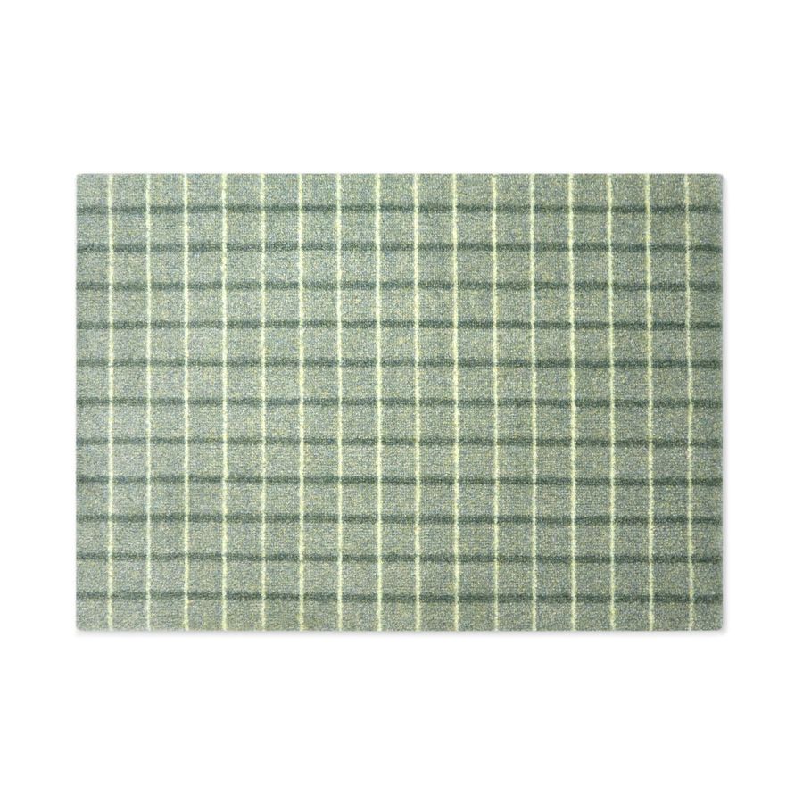 HEYMAT 60 x 85 Grid Matcha Lemon Door Mat Dørmatte teppe