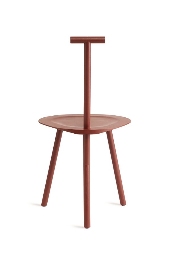 PWtbS Spade Chair Basque Red Ash, rød spisestol, stol i ask