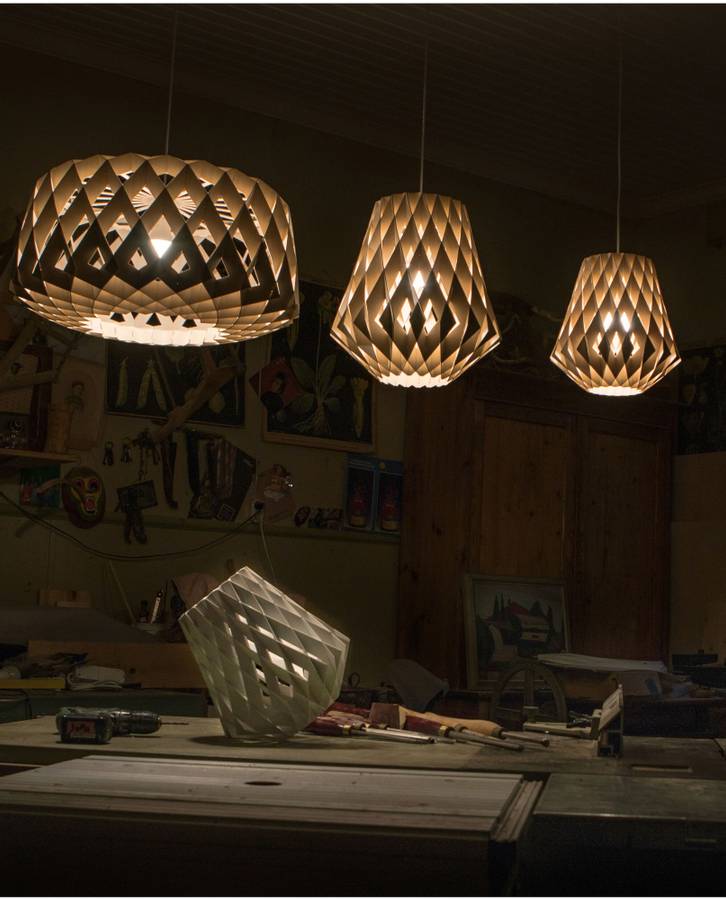 Pilke Signature 28 pendant Lamp Birch, Bjørk Taklampe Pendel