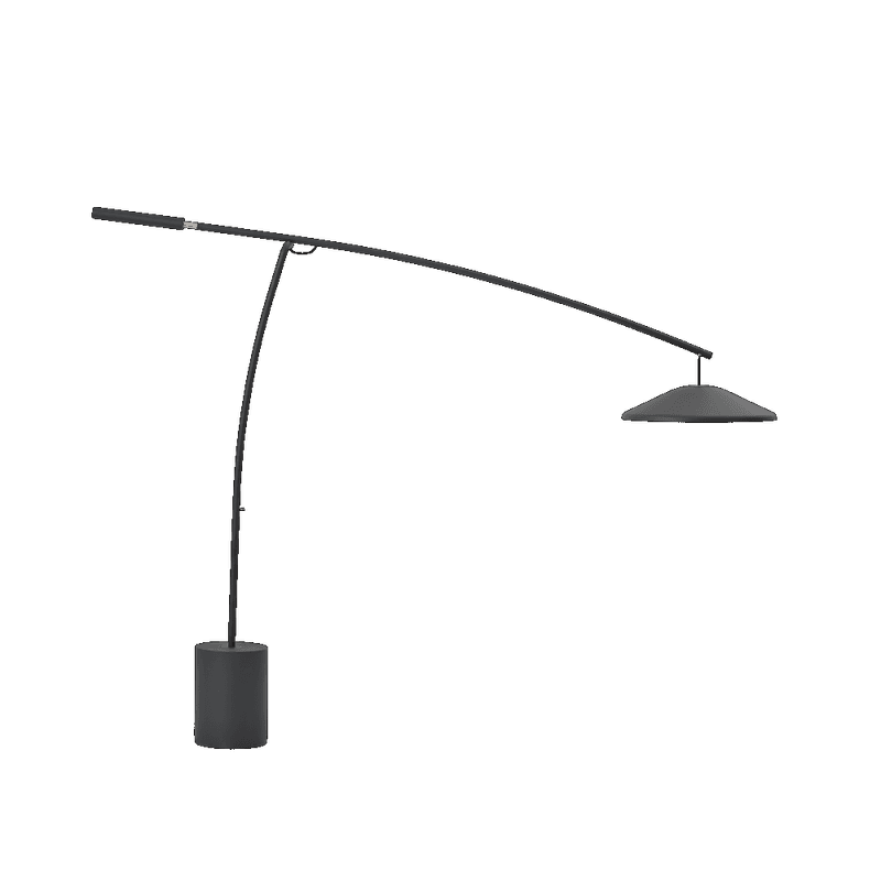 Muuto Contra Floor Lamp  Anthracite Black / Anthracite Black Concrete Gulvlampe svart antrasitt
