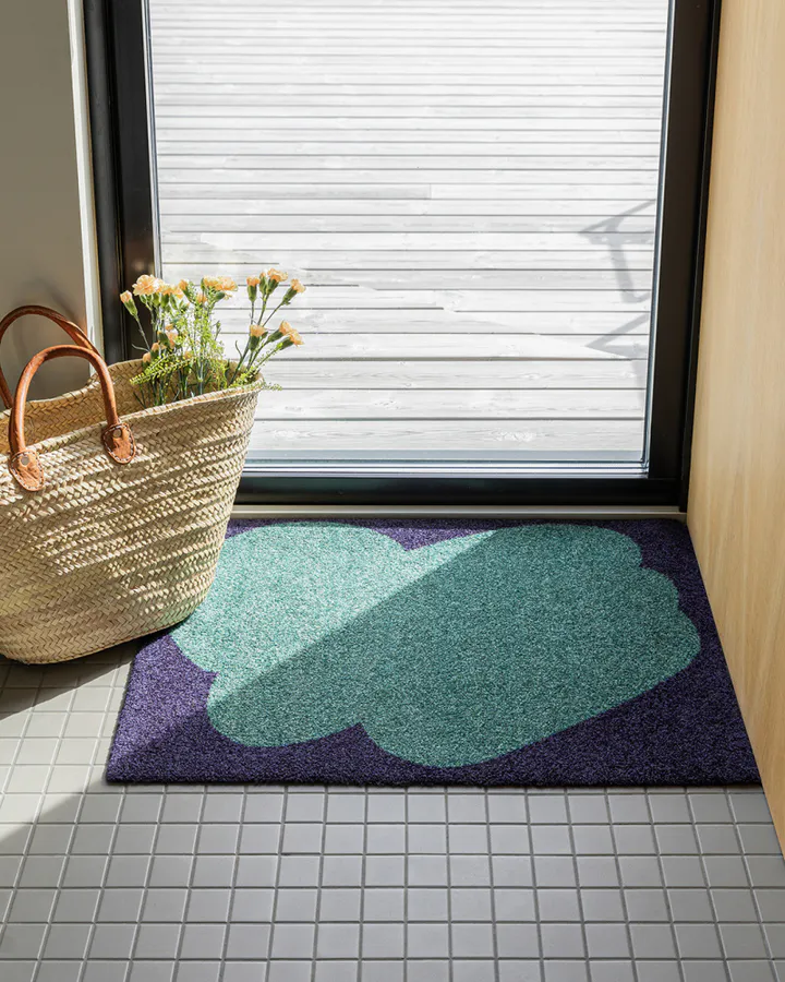 HEYMAT 58 x 81 X Sight Unseen Emerald Door Mat Dørmatte teppe