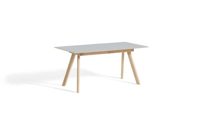 HAY CPH30 Extendable Table 160 cm Dining Grey Linoleum Spisebord WB lakkert Oak Grå