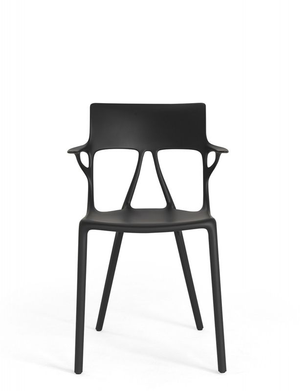 Kartell A. I. Chair Black, spisestol, svart