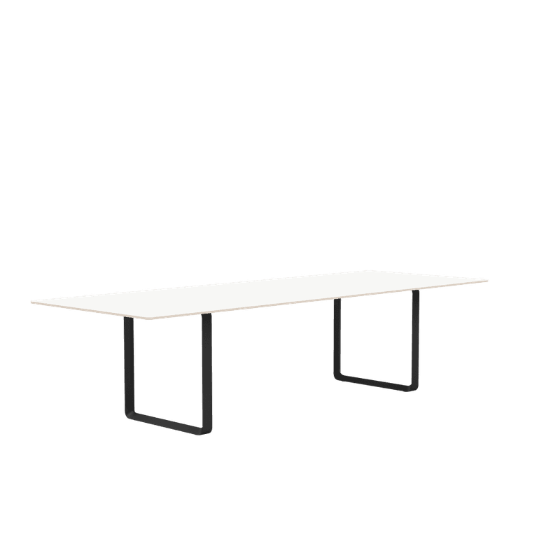 Muuto 70/70 table 295 cm Spisebord, Black Base, Svarte ben