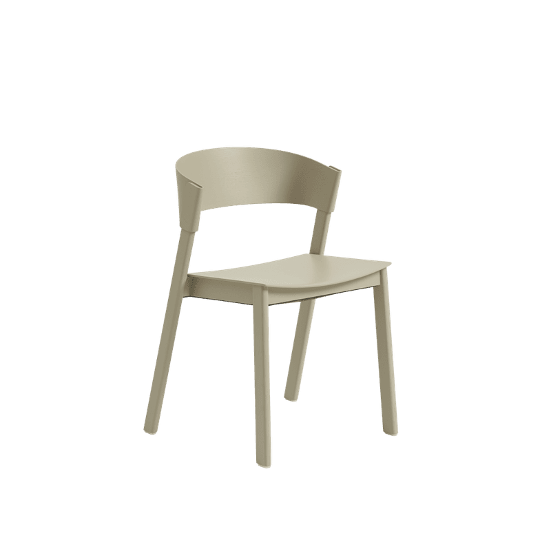 Muuto Cover Side Chair Wood Seat Spisestol Stol