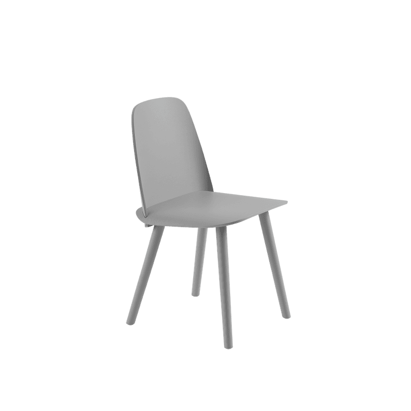 Muuto Nerd Chair Oak Eik Spisestol Stol