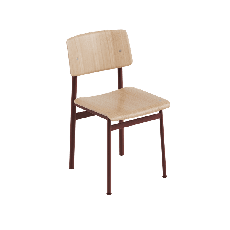 Muuto Loft Chair Oak, Spisestol Eik Stol med stålben