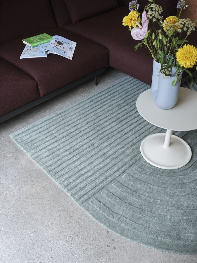 Muuto Relevo Rug 170 x 240 Sage Green teppe Salvie Grønn