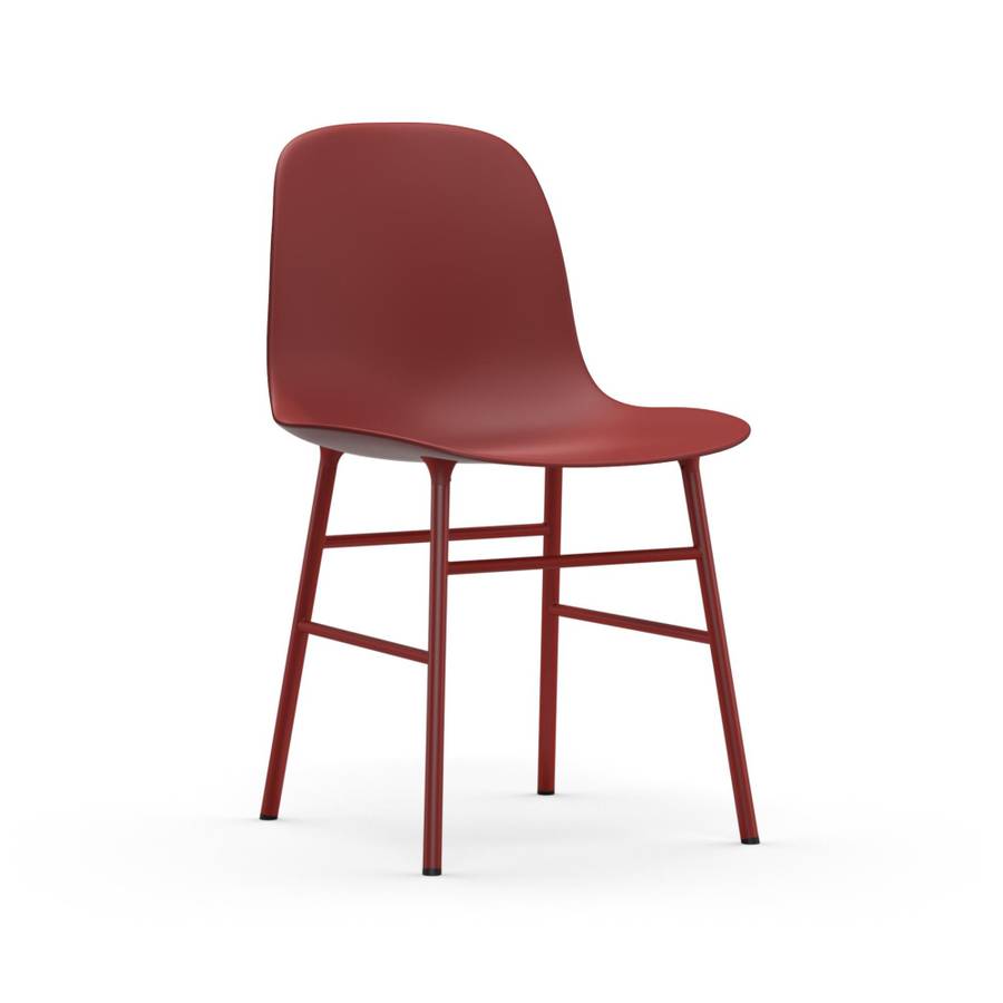 Normann Copenhagen Form Chair Steel Red RedRdStl Stol