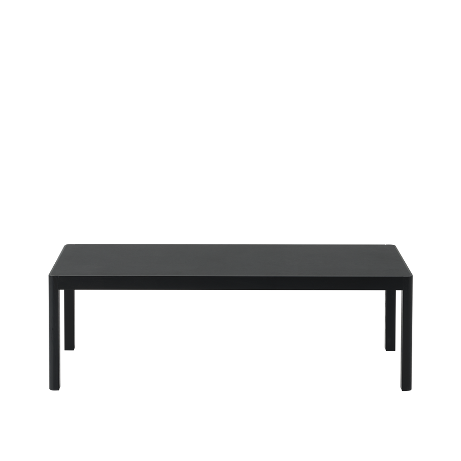 Muuto Workshop Coffee Table 120 x 43cm Black, Black Linoleum