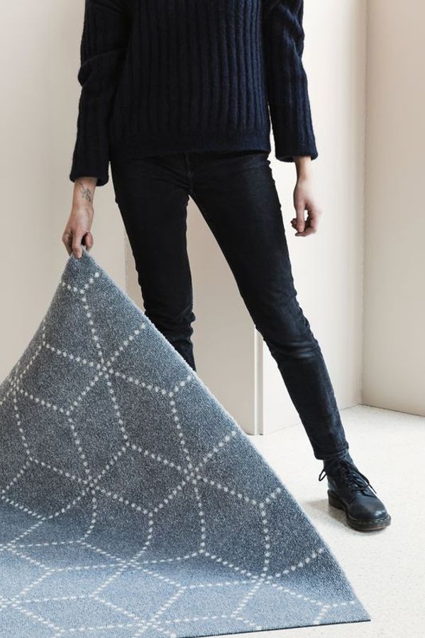 HEYMAT 60 x 85 Hagl Silver Door Mat Dørmatte teppe