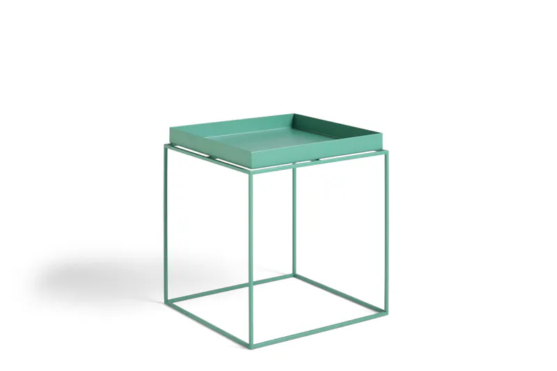 HAY TRAY Table 40 x 40 Medium Peppermint Green sidebord