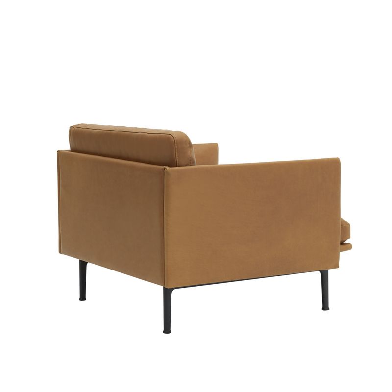 MUUTO Outline Chair, Refine Leather cognac, Black Stol