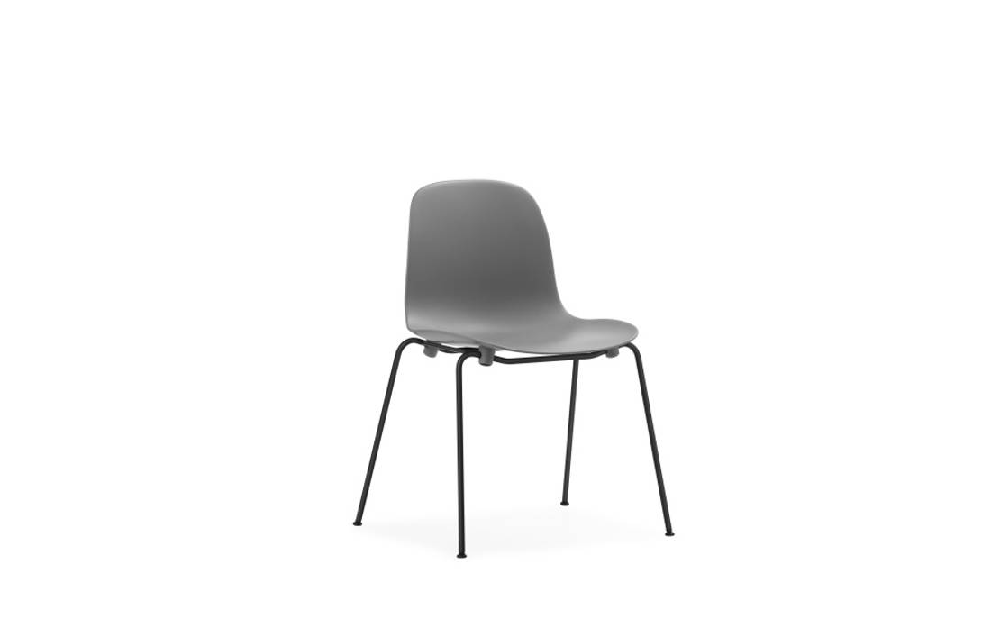 Normann Copenhagen Form Chair Stacking Steel Grey Black Stol