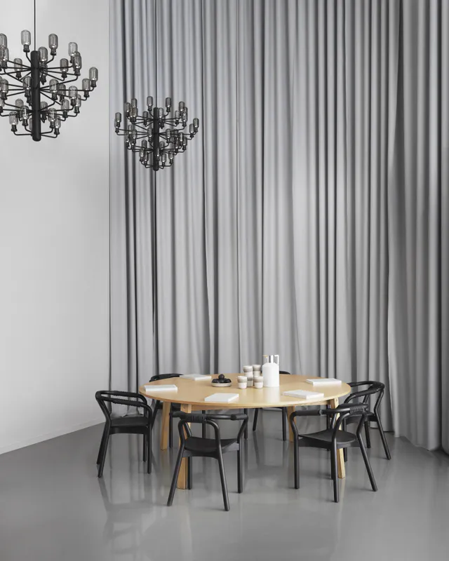 Normann Copenhagen Slice Dining Table Vol.2 Ø 200 cm Oak, Eik